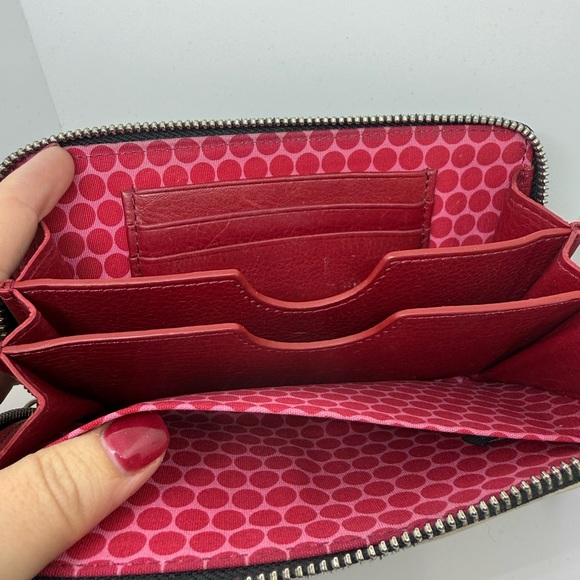 Brighton “Shake It Up” martini leather zipper wallet wristlet - Picture 5 of 8